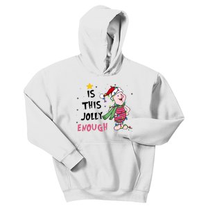 Is This Jolly Enough Piglet Christmas Kids Hoodie