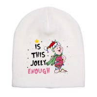 Is This Jolly Enough Piglet Christmas Short Acrylic Beanie