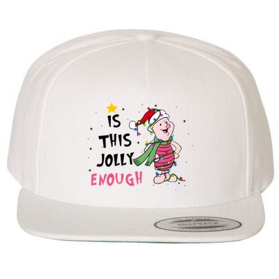Is This Jolly Enough Piglet Christmas Wool Snapback Cap