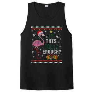 Is This Jolly Enough Flamingo Christmas Ugly Xmas Sweater Gift PosiCharge Competitor Tank