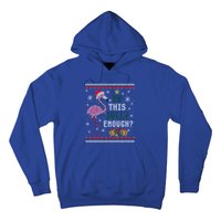 Is This Jolly Enough Flamingo Christmas Ugly Xmas Sweater Gift Hoodie