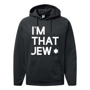 IM That Jew  Political Activism Performance Fleece Hoodie