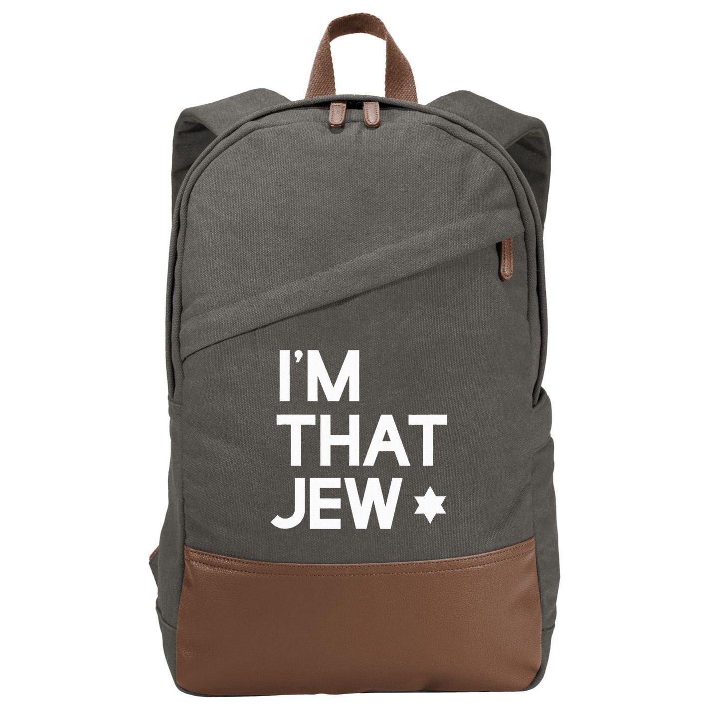 IM That Jew  Political Activism Cotton Canvas Backpack