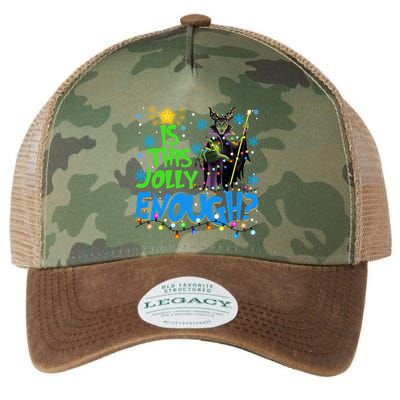 Is This Jolly Enough Maleficent Christmas Lights Villains Christmas Legacy Tie Dye Trucker Hat