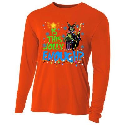 Is This Jolly Enough Maleficent Christmas Lights Villains Christmas Cooling Performance Long Sleeve Crew