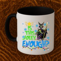 Is This Jolly Enough Maleficent Christmas Lights Villains Christmas Mug