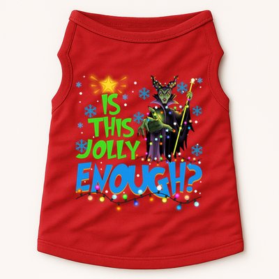 Is This Jolly Enough Maleficent Christmas Lights Villains Christmas Doggie Tank