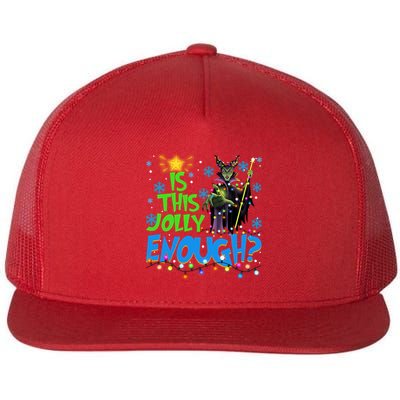 Is This Jolly Enough Maleficent Christmas Lights Villains Christmas Flatbill Hat