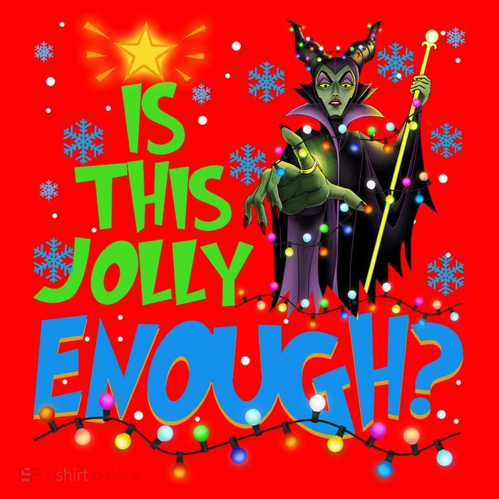 Is This Jolly Enough Maleficent Christmas Lights Villains Christmas Flatbill Hat