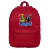 Is This Jolly Enough Maleficent Christmas Lights Villains Christmas 16 in Basic Backpack