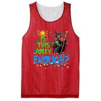 Is This Jolly Enough Maleficent Christmas Lights Villains Christmas Mesh Reversible Basketball Jersey Tank