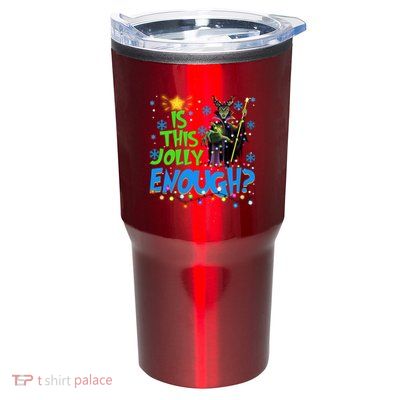 Is This Jolly Enough Maleficent Christmas Lights Villains Christmas Tumbler