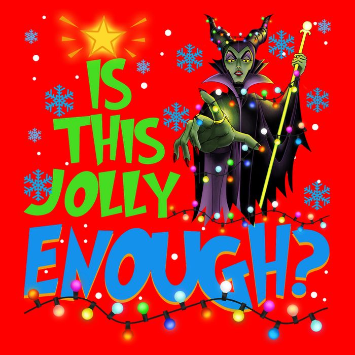 Is This Jolly Enough Maleficent Christmas Lights Villains Christmas Pom Pom 12in Knit Beanie