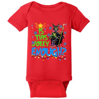Is This Jolly Enough Maleficent Christmas Lights Villains Christmas Baby Bodysuit