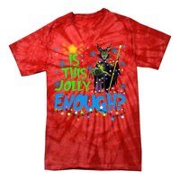 Is This Jolly Enough Maleficent Christmas Lights Villains Christmas Tie-Dye T-Shirt