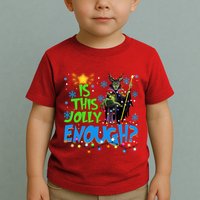 Is This Jolly Enough Maleficent Christmas Lights Villains Christmas Toddler T-Shirt
