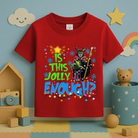 Is This Jolly Enough Maleficent Christmas Lights Villains Christmas Toddler T-Shirt