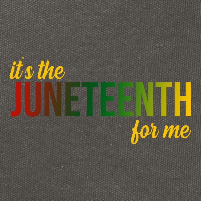 It's The Juneteenth For Me Cotton Canvas Backpack
