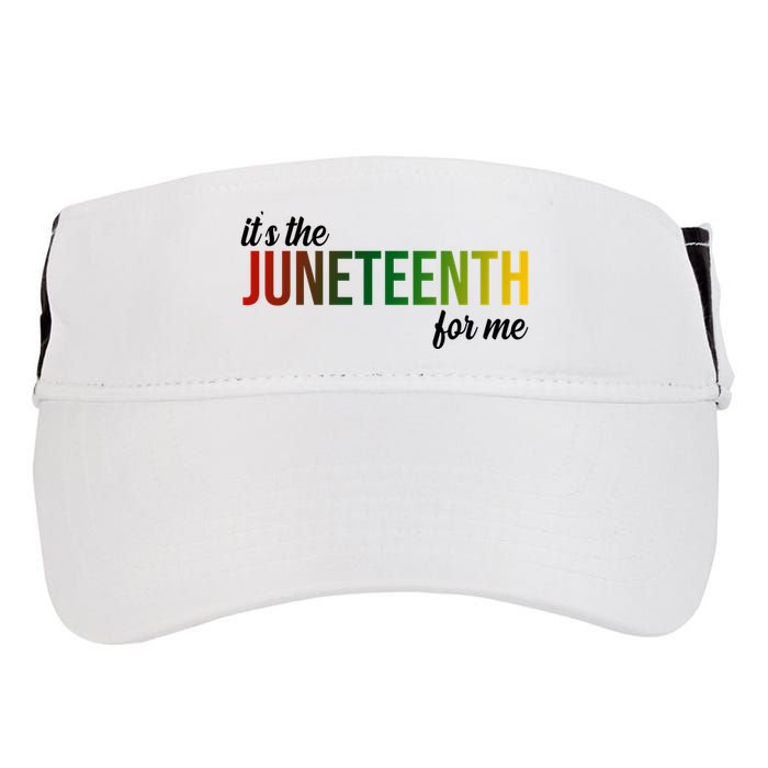 It's The Juneteenth For Me Adult Drive Performance Visor