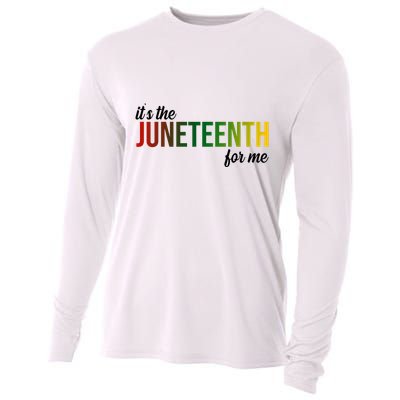 It's The Juneteenth For Me Cooling Performance Long Sleeve Crew