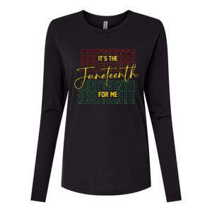 ItS The Juneteenth For Me Freeish Since 1865 Womens Cotton Relaxed Long Sleeve T-Shirt