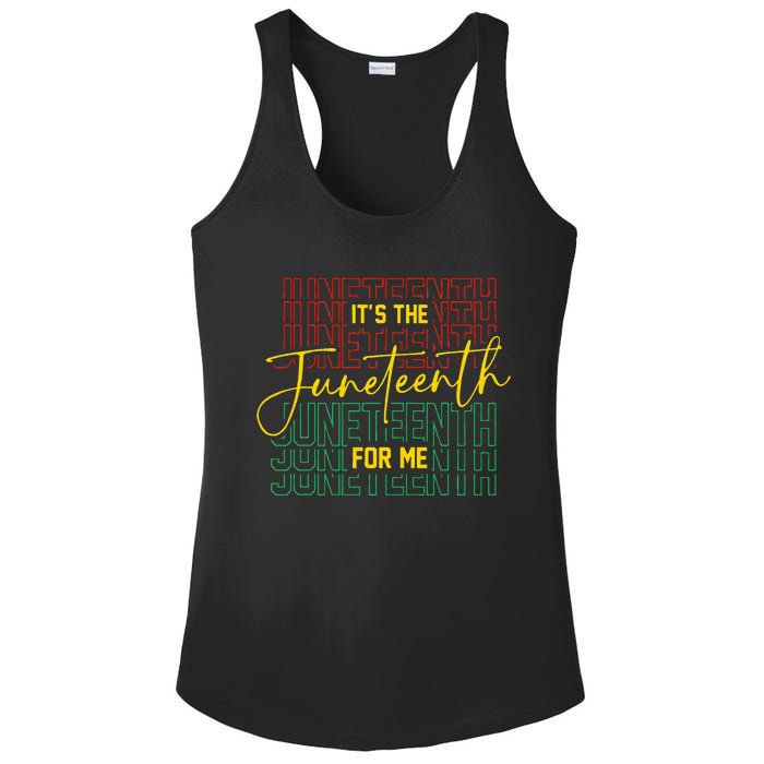 ItS The Juneteenth For Me Freeish Since 1865 Ladies PosiCharge Competitor Racerback Tank