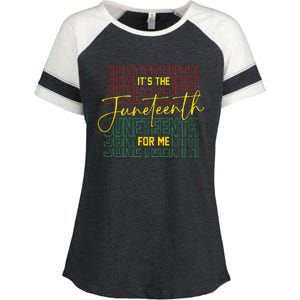 ItS The Juneteenth For Me Freeish Since 1865 Enza Ladies Jersey Colorblock Tee