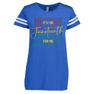 ItS The Juneteenth For Me Freeish Since 1865 Enza Ladies Jersey Football T-Shirt