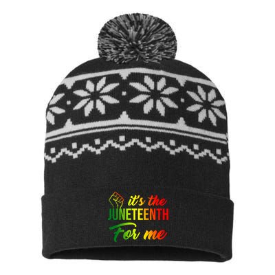 It's The Juneteenth For Me USA-Made Snowflake Beanie