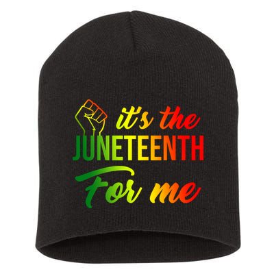 It's The Juneteenth For Me Short Acrylic Beanie