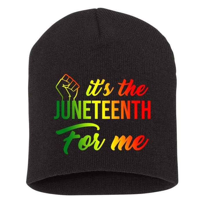 It's The Juneteenth For Me Short Acrylic Beanie
