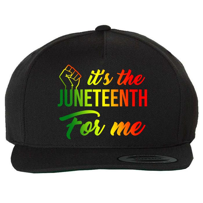 It's The Juneteenth For Me Wool Snapback Cap