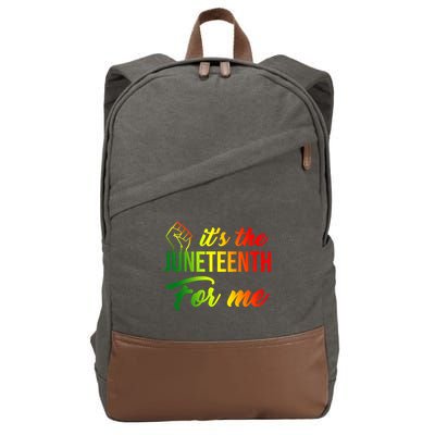 It's The Juneteenth For Me Cotton Canvas Backpack