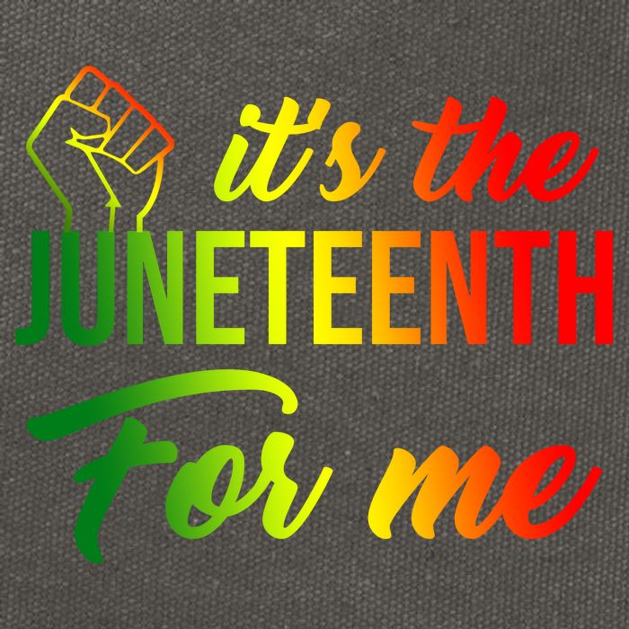 It's The Juneteenth For Me Cotton Canvas Backpack