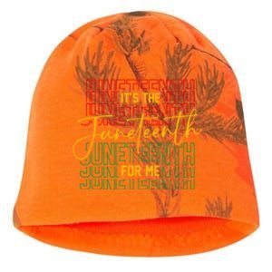 ItS The Junenth For Me African American 1865 Junenth Gift Kati - Camo Knit Beanie