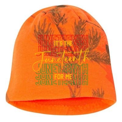 ItS The Junenth For Me African American 1865 Junenth Gift Kati - Camo Knit Beanie