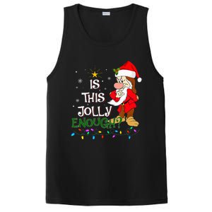 Is This Jolly Enough Grumpy Elf Pajama Christmas Lights PosiCharge Competitor Tank