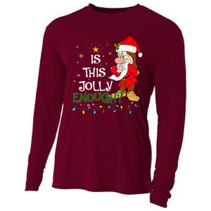 Is This Jolly Enough Grumpy Elf Pajama Christmas Lights Cooling Performance Long Sleeve Crew