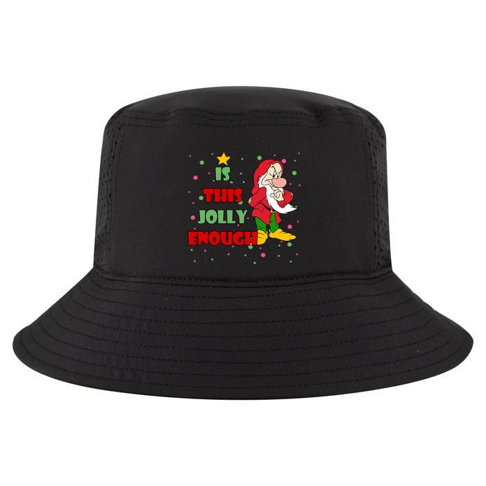 Is This Jolly Enough Funny Dwarf Christmas Cool Comfort Performance Bucket Hat