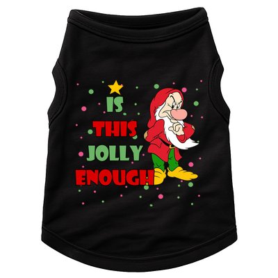 Is This Jolly Enough Funny Dwarf Christmas Doggie Tank