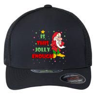 Is This Jolly Enough Funny Dwarf Christmas Flexfit Unipanel Trucker Cap