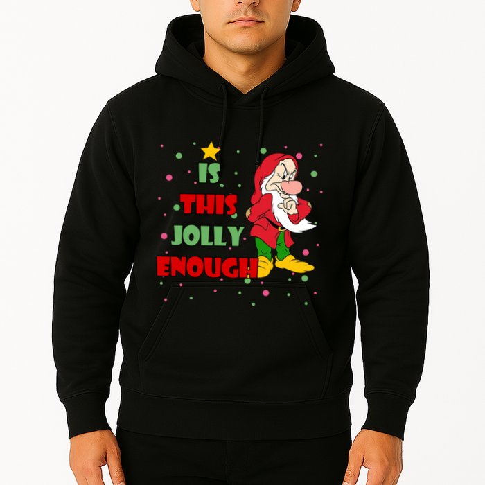 Is This Jolly Enough Funny Dwarf Christmas Hoodie