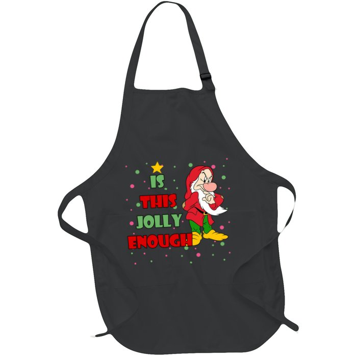Is This Jolly Enough Funny Dwarf Christmas Apron