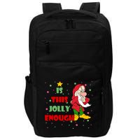 Is This Jolly Enough Funny Dwarf Christmas Impact Tech Backpack