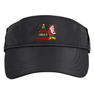 Is This Jolly Enough Funny Dwarf Christmas Adult Drive Performance Visor