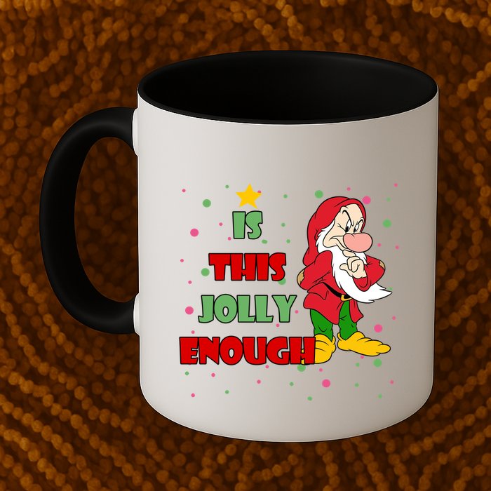 Is This Jolly Enough Funny Dwarf Christmas Mug