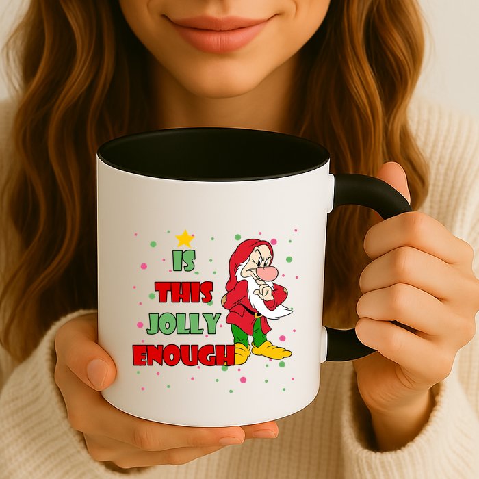 Is This Jolly Enough Funny Dwarf Christmas Mug