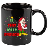 Is This Jolly Enough Funny Dwarf Christmas 11oz C Handle Ceramic Mug