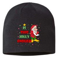Is This Jolly Enough Funny Dwarf Christmas Sustainable Beanie