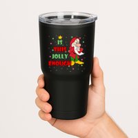 Is This Jolly Enough Funny Dwarf Christmas Tumbler